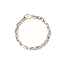 Rose Gold and Platinum Link Bracelet