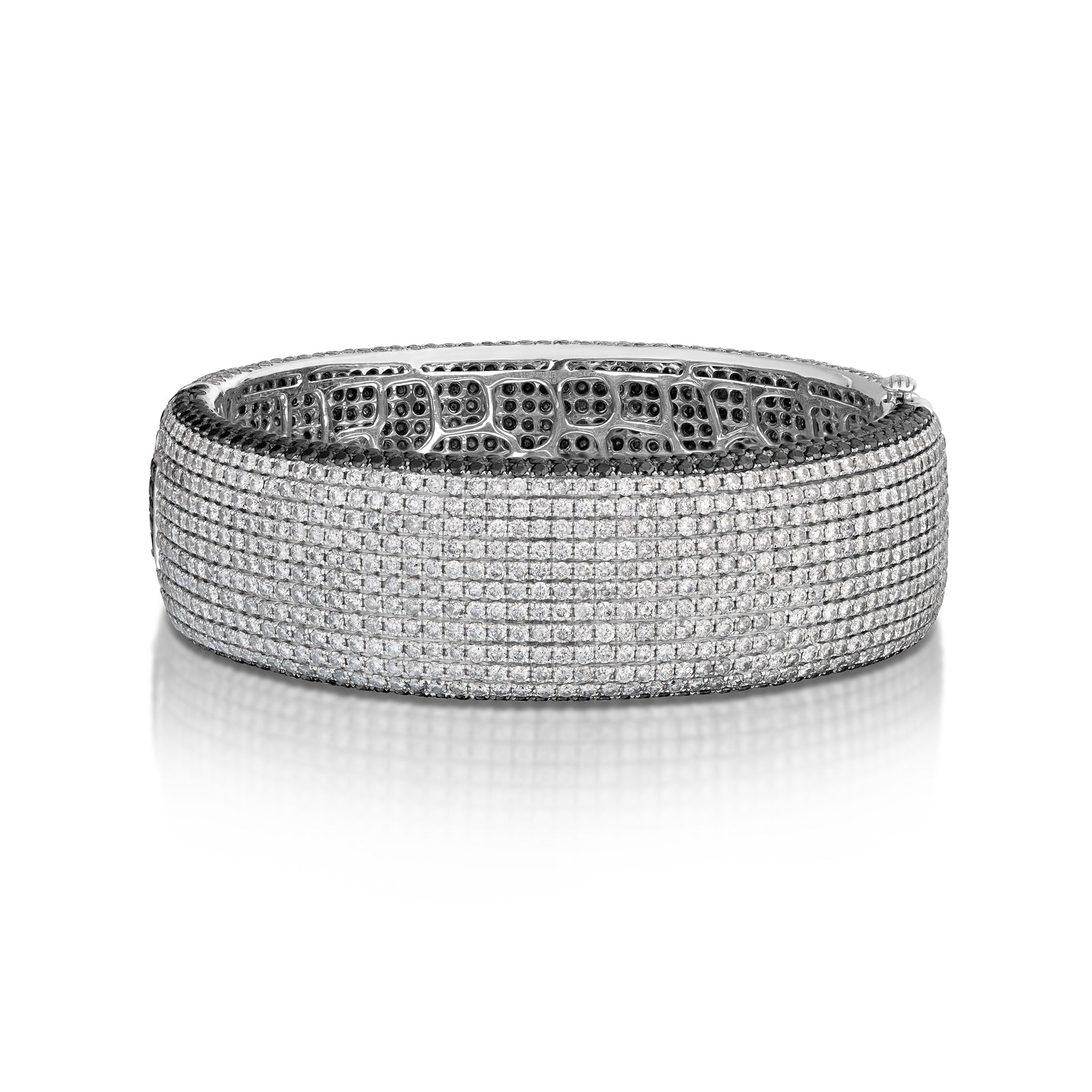 Silver Diamond Bracelet | Elegant and Sparkling Diamond-Adorned Silver  Bracelets – NEMICHAND JEWELS