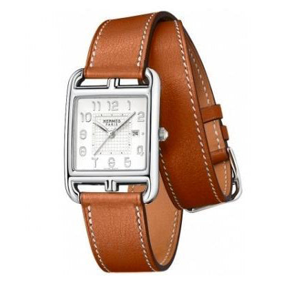 Hermes Cape Cod with Double Tour Barenia Calfskin Strap Watch