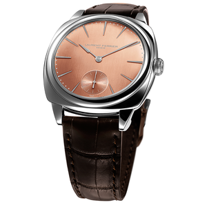 Laurent Ferrier Galet Square in Stainless Steel and Rose Gold Toned Dial