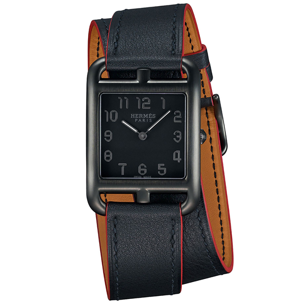 Hermes Cape Cod Black Stainless Steel Watch