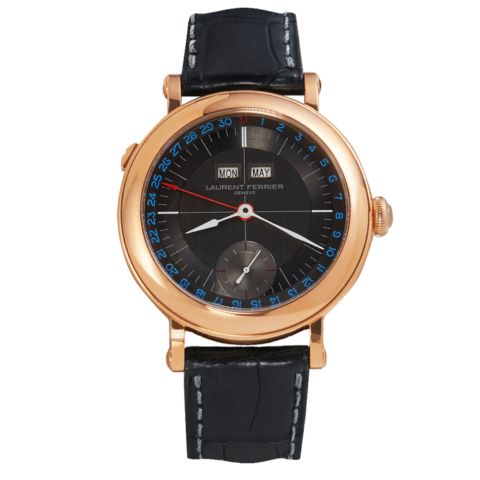 Laurent Ferrier Galet Montre Ecole in Rose Gold and Anthracite Dial