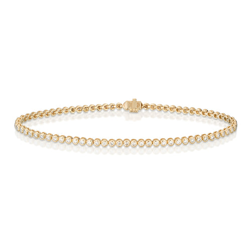 1.00 Carat Bezel Set Diamond Line Bracelet