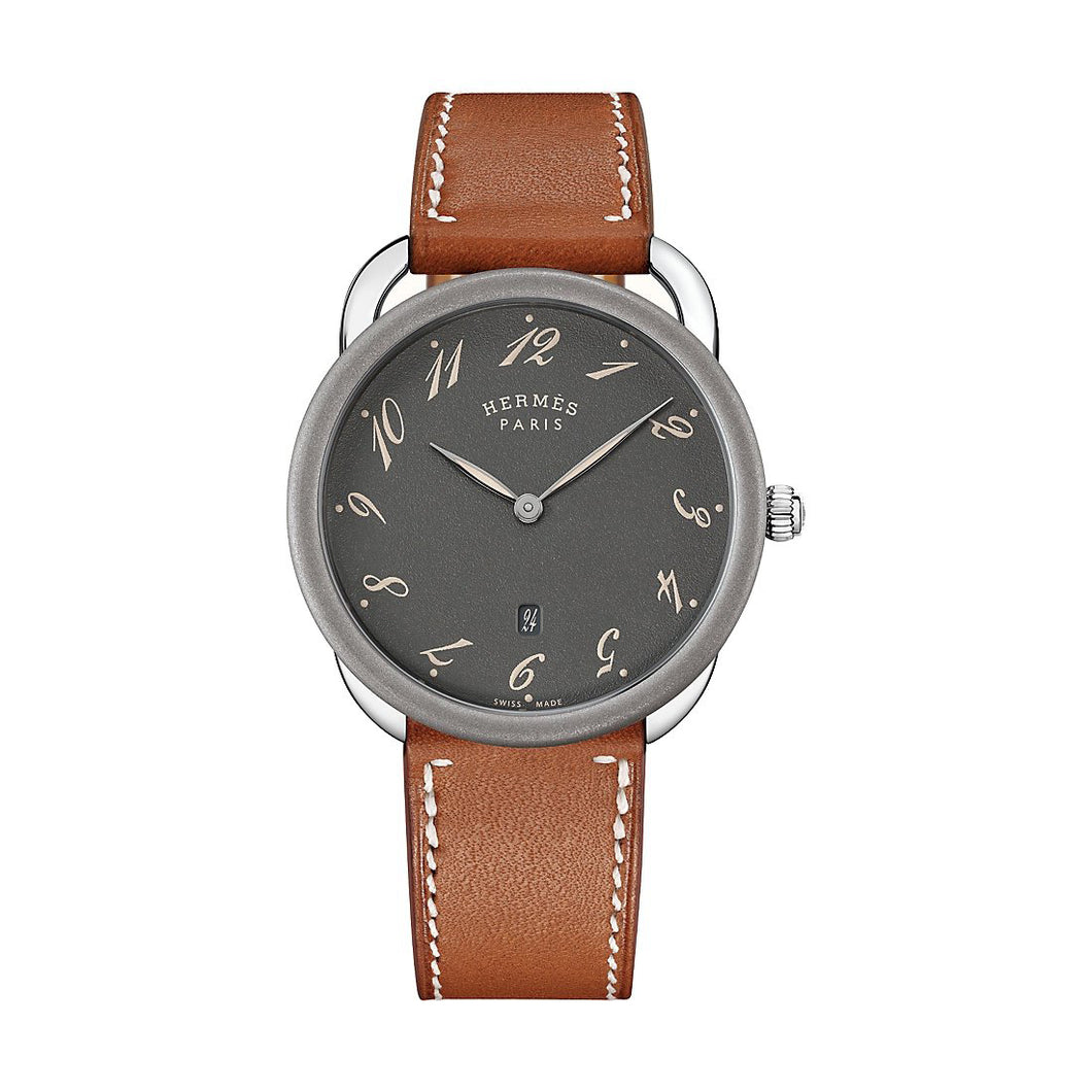 Hermes Arceau Casaque 'Cavales' Stainless Steel Watch