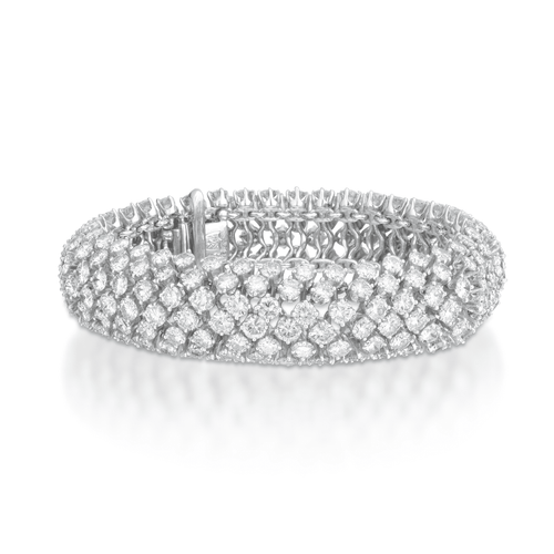 40.00 Carat Estate Bombe-Style Diamond Bracelet