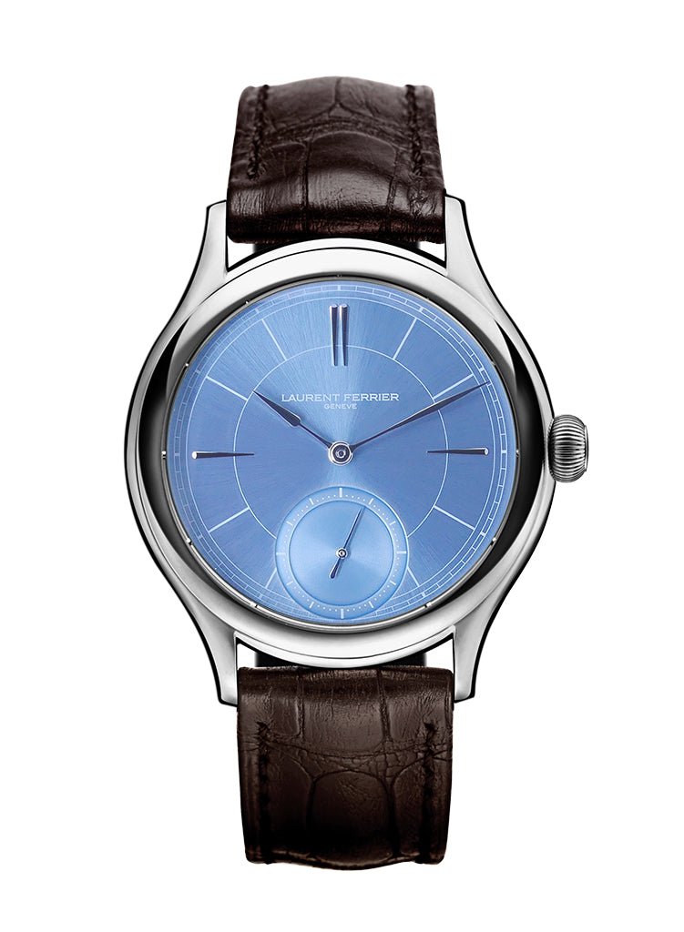 Laurent Ferrier Galet Micro Rotor in 18kt White Gold with Ice Blue