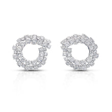 8.45 Carat Diamond Circle Earrings