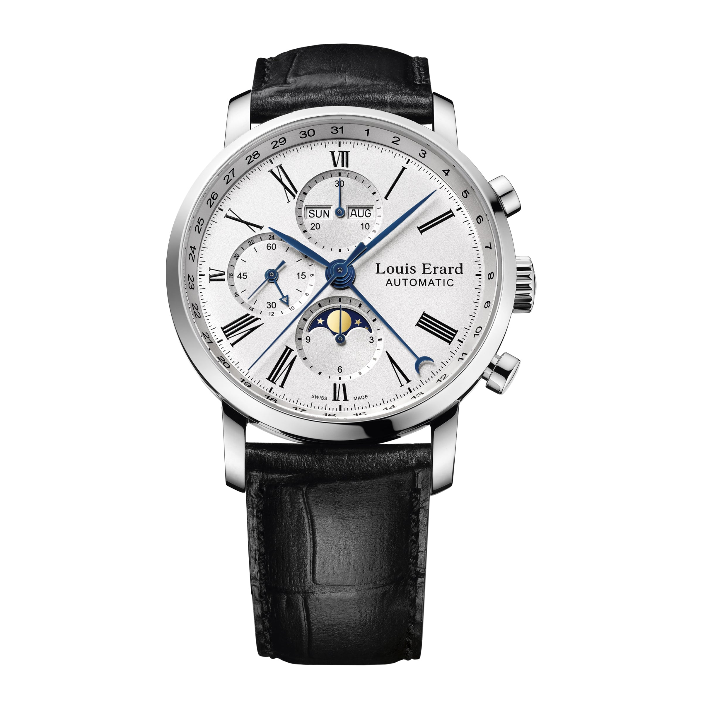 Louis Erard Excellence Moon Phase Chronograph Watch