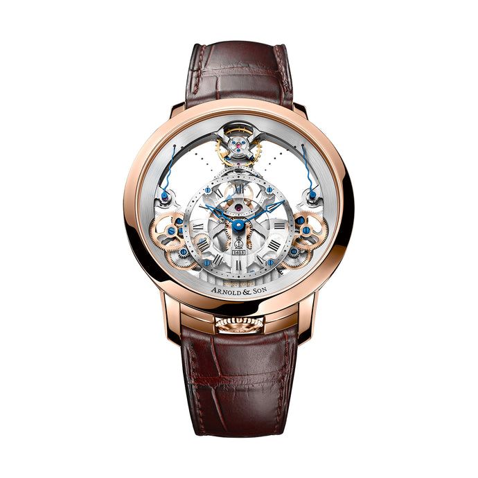 Arnold & Son Time Pyramid Red Gold Watch