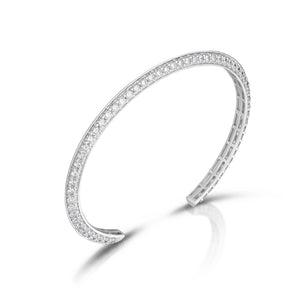 2.98 Carat Diamond Cuff Bracelet