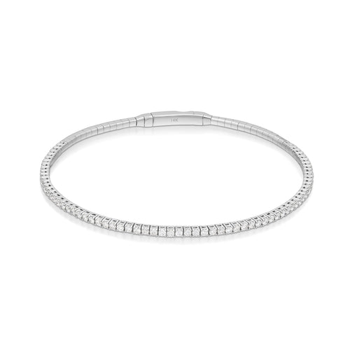 1.28 Carat Diamond Bangle Bracelet