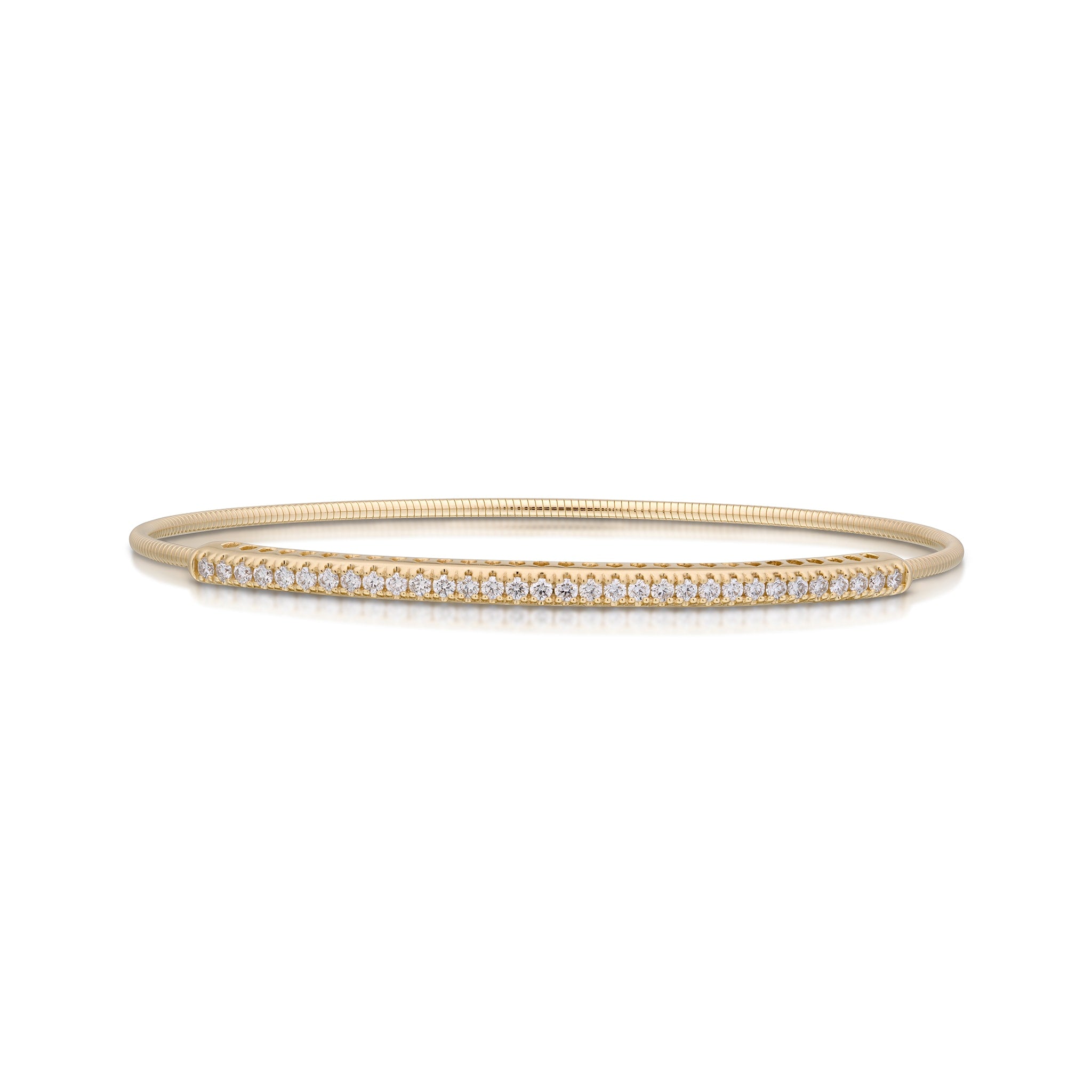 Bolo Bracelet | 2 Carat Diamond Bolo Bracelet In 14 Karat White Gold |  SuperJeweler