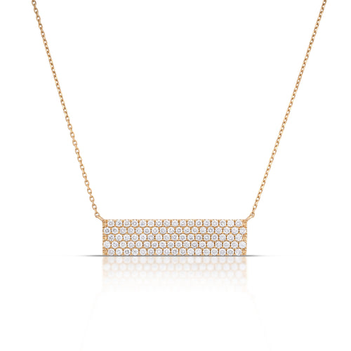 1.69 Carat Diamond Bar Necklace