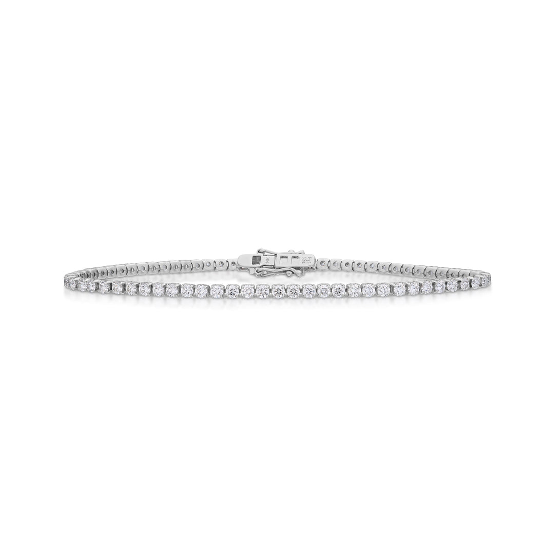2.80 Carat Diamond Line Bracelet