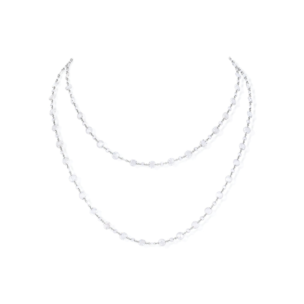 23.01 Carat Rose Cut Diamond Necklace