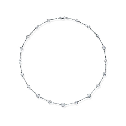 5.14 Carat Diamond Station Necklace