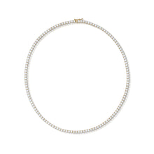 13.13 Carat Yellow Gold Diamond Line Necklace