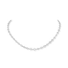 6.63 Carat Diamond Station Chain Necklace