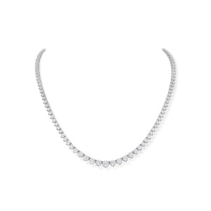 10.03 Carat Graduated Diamond Line Necklace