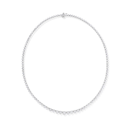 10.03 Carat Graduated Diamond Line Necklace