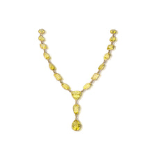 Yellow Gold Citrine Necklace