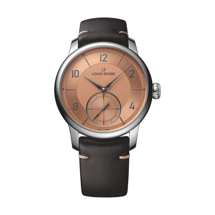 Louis Erard Petite Seconde Terracotta Stainless Steel Watch