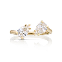 Pear Shape Diamond Bypass Ring