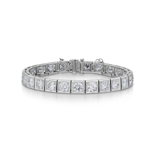 8.50 Carat Estate Diamond Line Bracelet