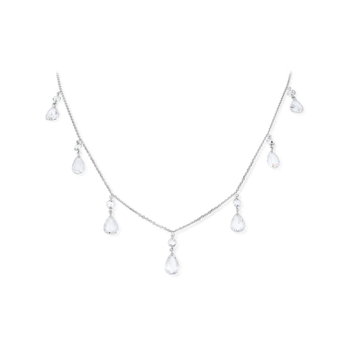 3.12 Carat Rose Cut Diamond Necklace