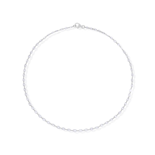 Rose Cut Diamond Beaded Necklace