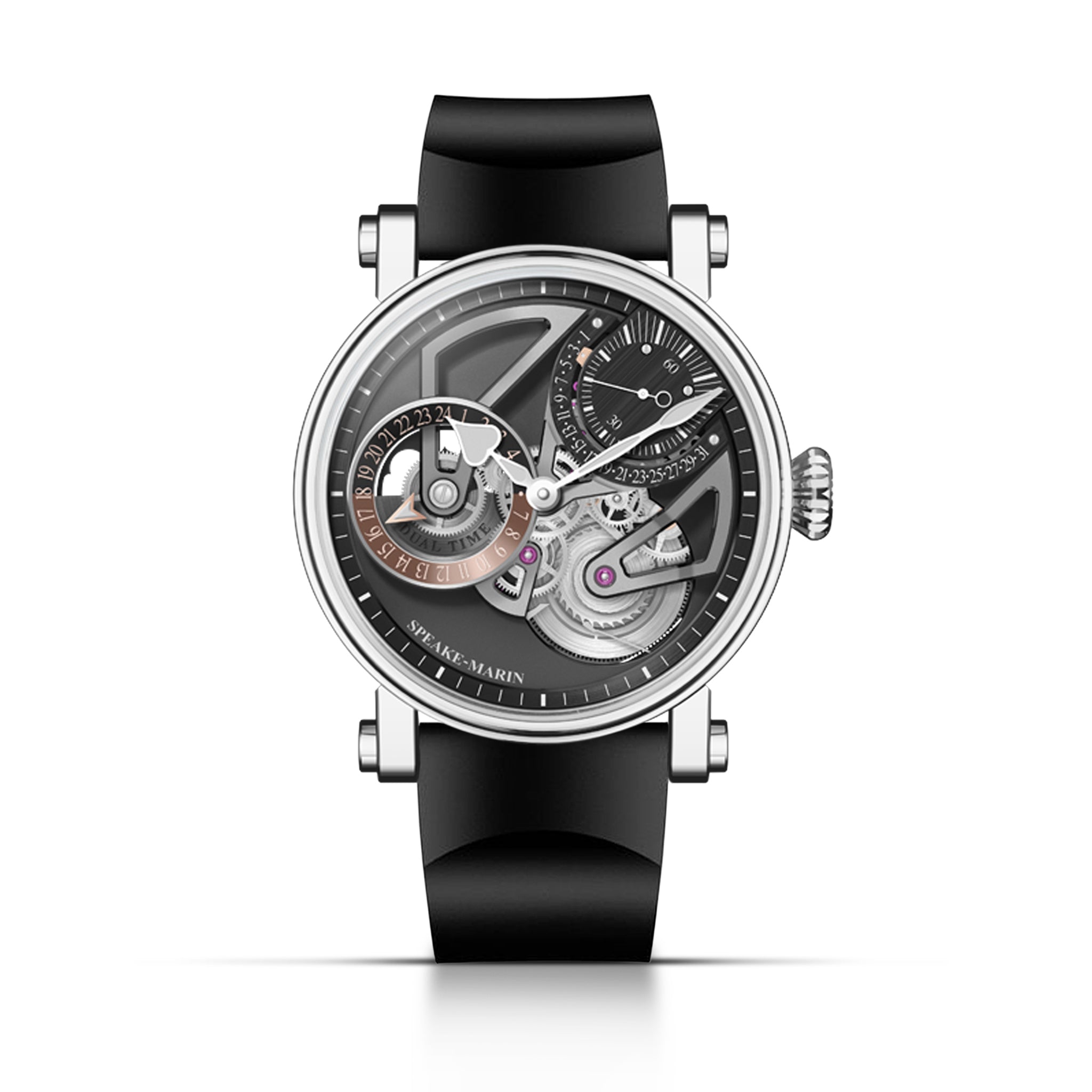 Speake Marin One Two Openworked Dual Time Watch